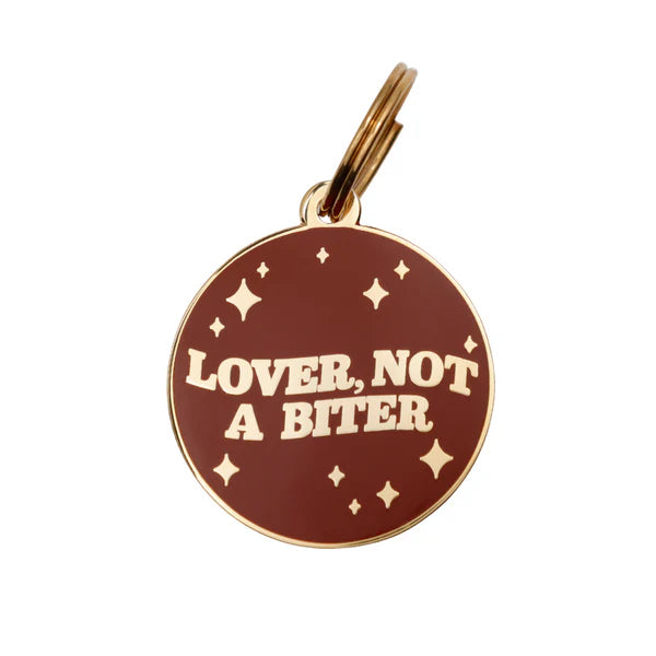 Pet ID Tag - Lover, Not A Biter