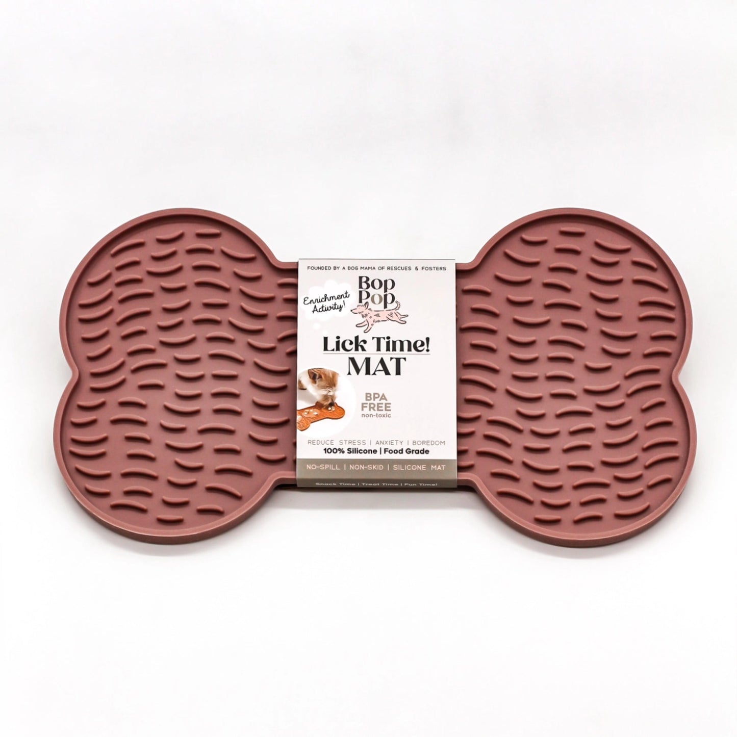 Lick Mat for Dogs & Cats - 100% Silicone Bpa Free in Eggplant