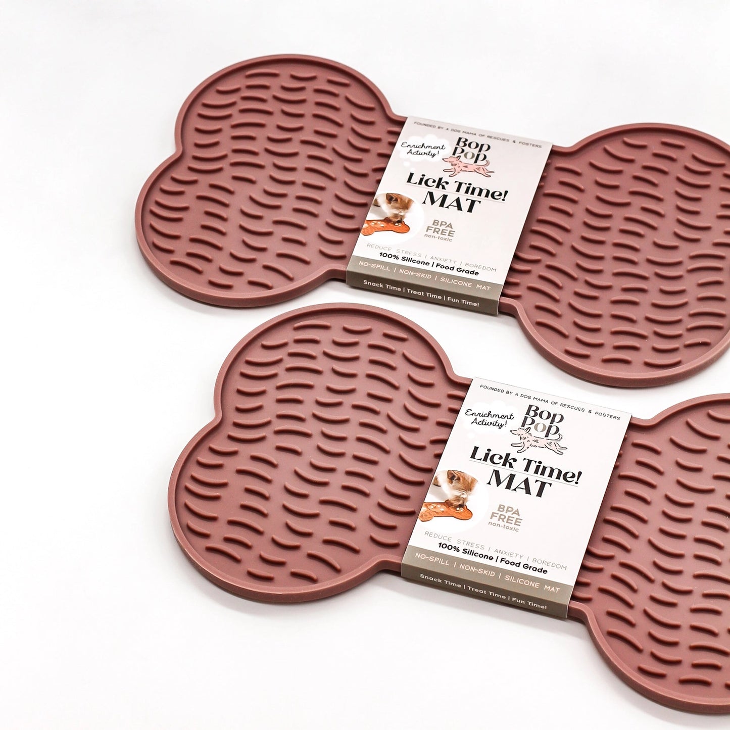 Lick Mat for Dogs & Cats - 100% Silicone Bpa Free in Eggplant