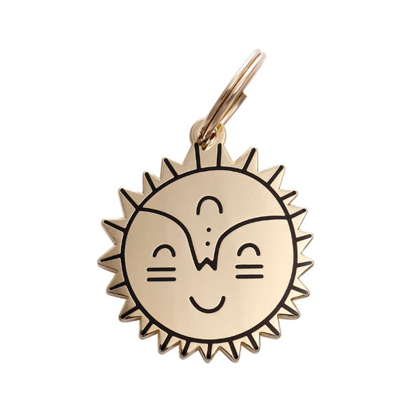Pet ID Tag - Smiling Sun
