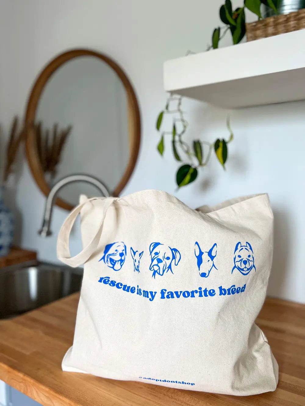 "Rescue Is My Favorite Breed" Tote