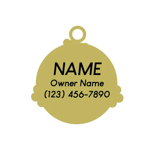 Pet ID Tag - Peace, Love, Belly Rubs