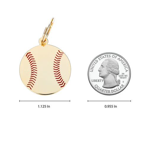 Pet ID Tag - Baseball
