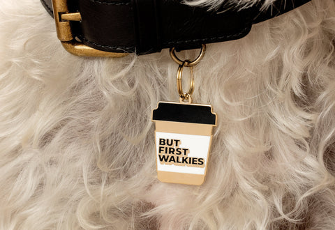 Pet ID Tag - But First Walkies