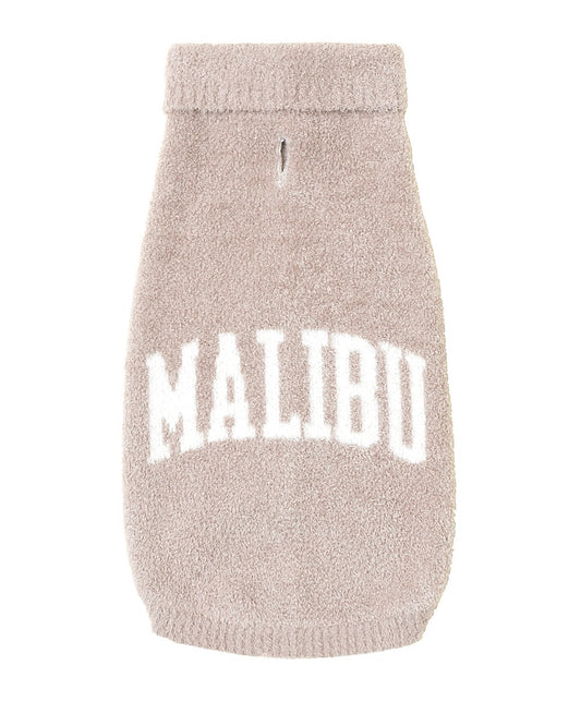 BAREFOOT DREAMS - CozyChic Malibu Pet Sweater in Taupe & Cream