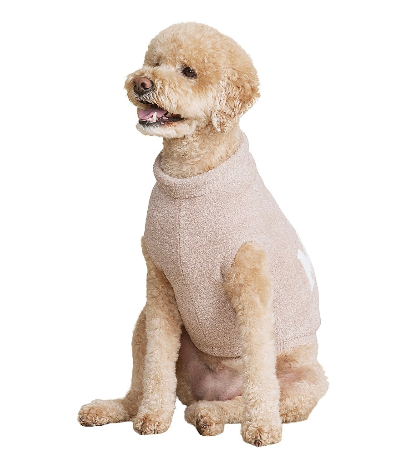 BAREFOOT DREAMS - CozyChic Malibu Pet Sweater in Taupe & Cream