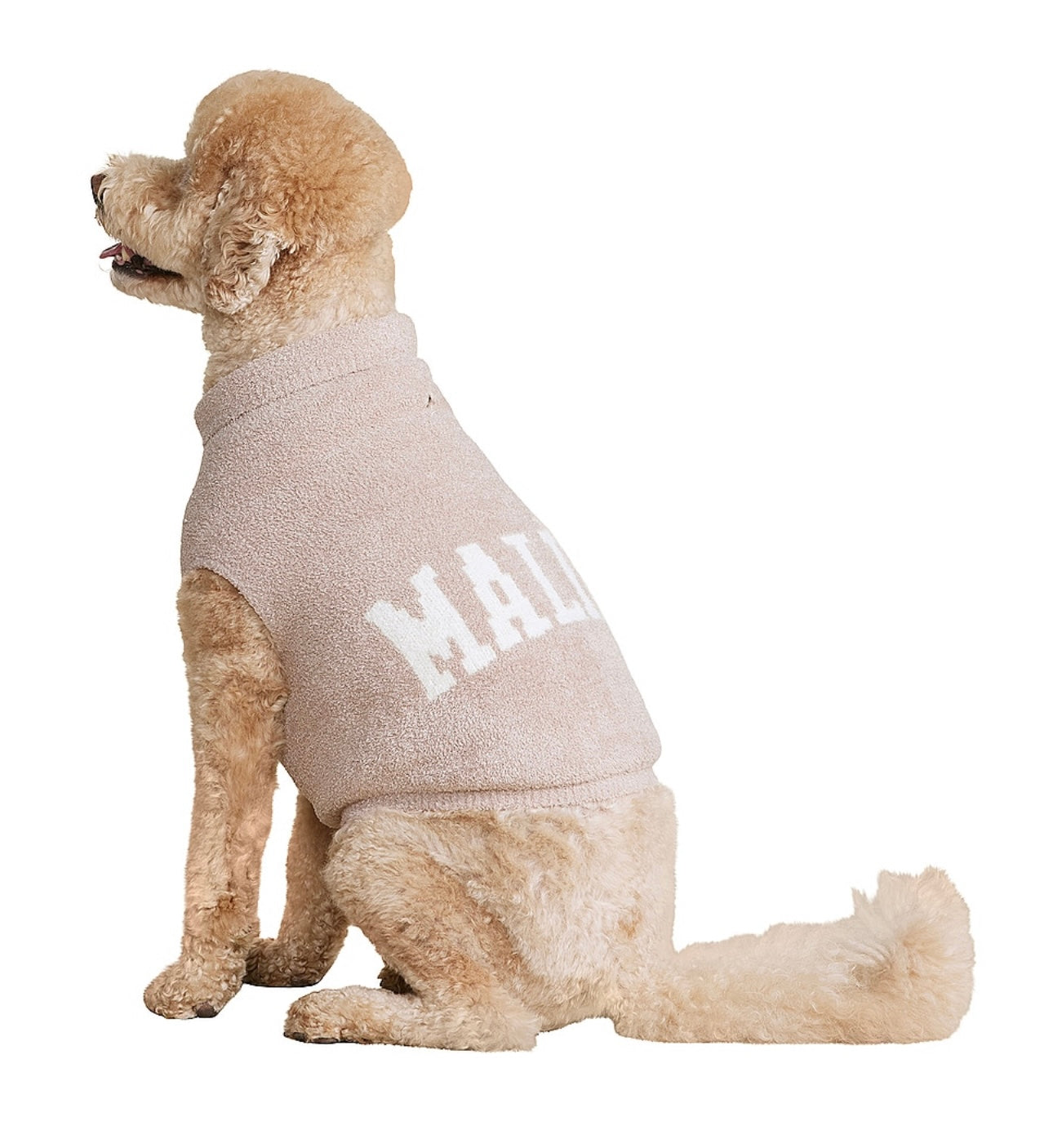 BAREFOOT DREAMS - CozyChic Malibu Pet Sweater in Taupe & Cream