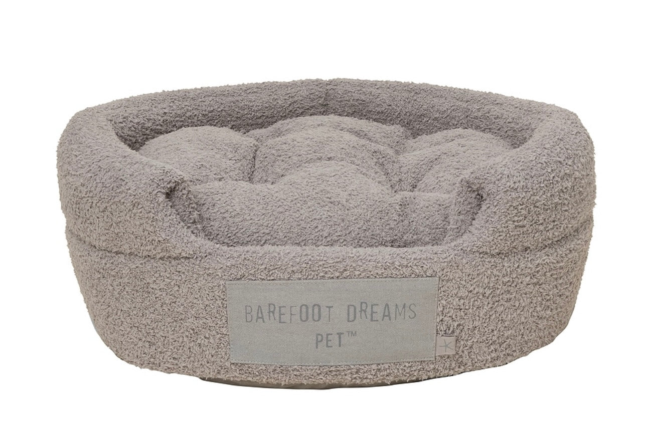 BAREFOOT DREAMS - CozyChic 2 in 1 Collapsible Pet Cave in Dove Gray