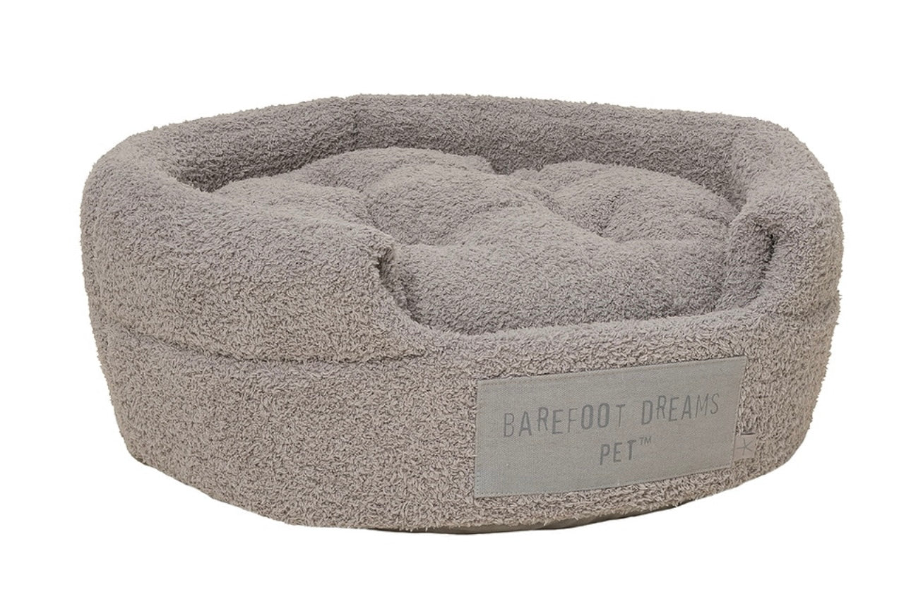 BAREFOOT DREAMS - CozyChic 2 in 1 Collapsible Pet Cave in Dove Gray