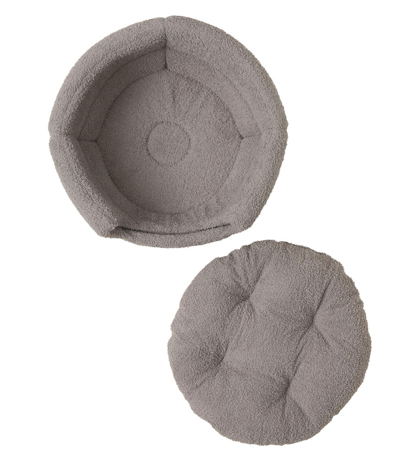 BAREFOOT DREAMS - CozyChic 2 in 1 Collapsible Pet Cave in Dove Gray