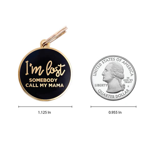 Pet ID Tag - I'm Lost Somebody Call My Mama