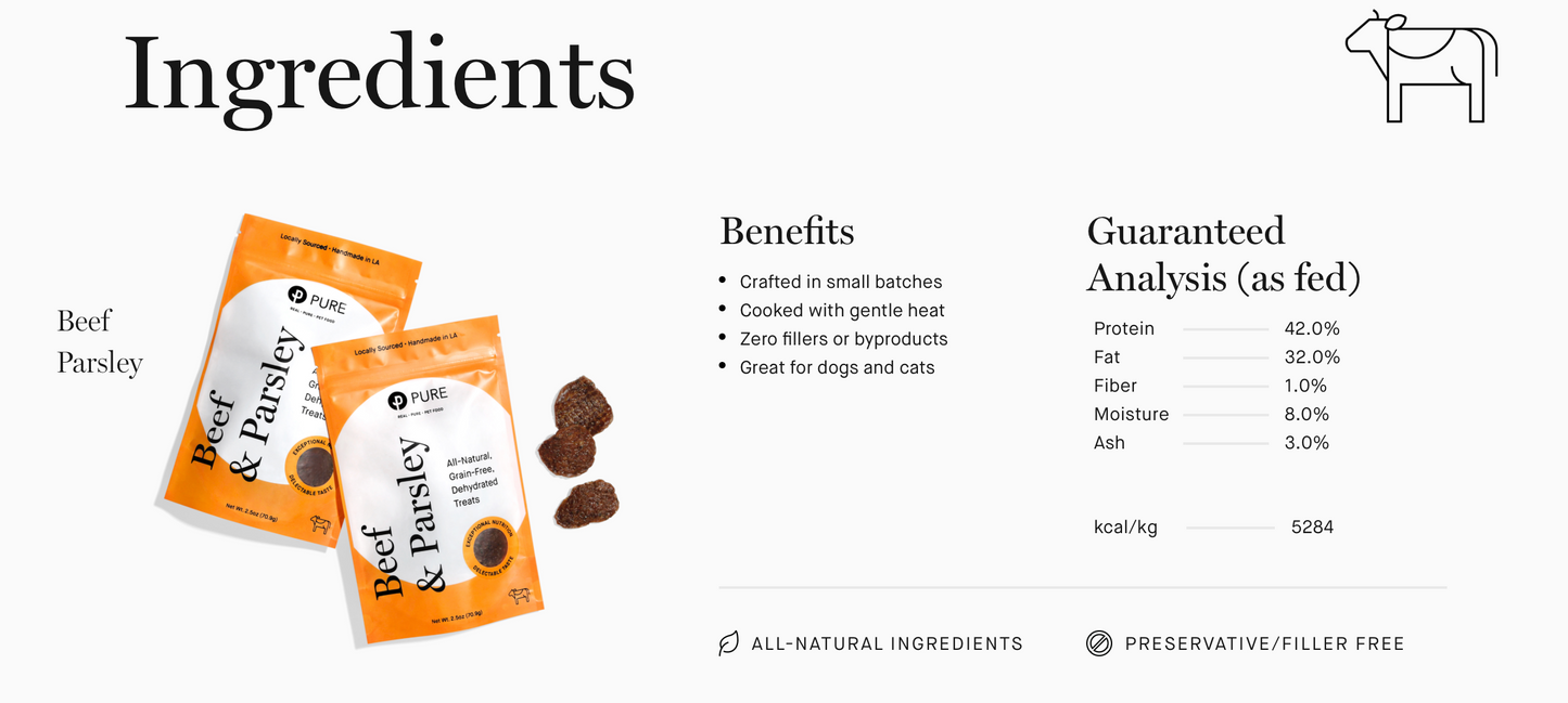 PURE Beef & Parsley Treats