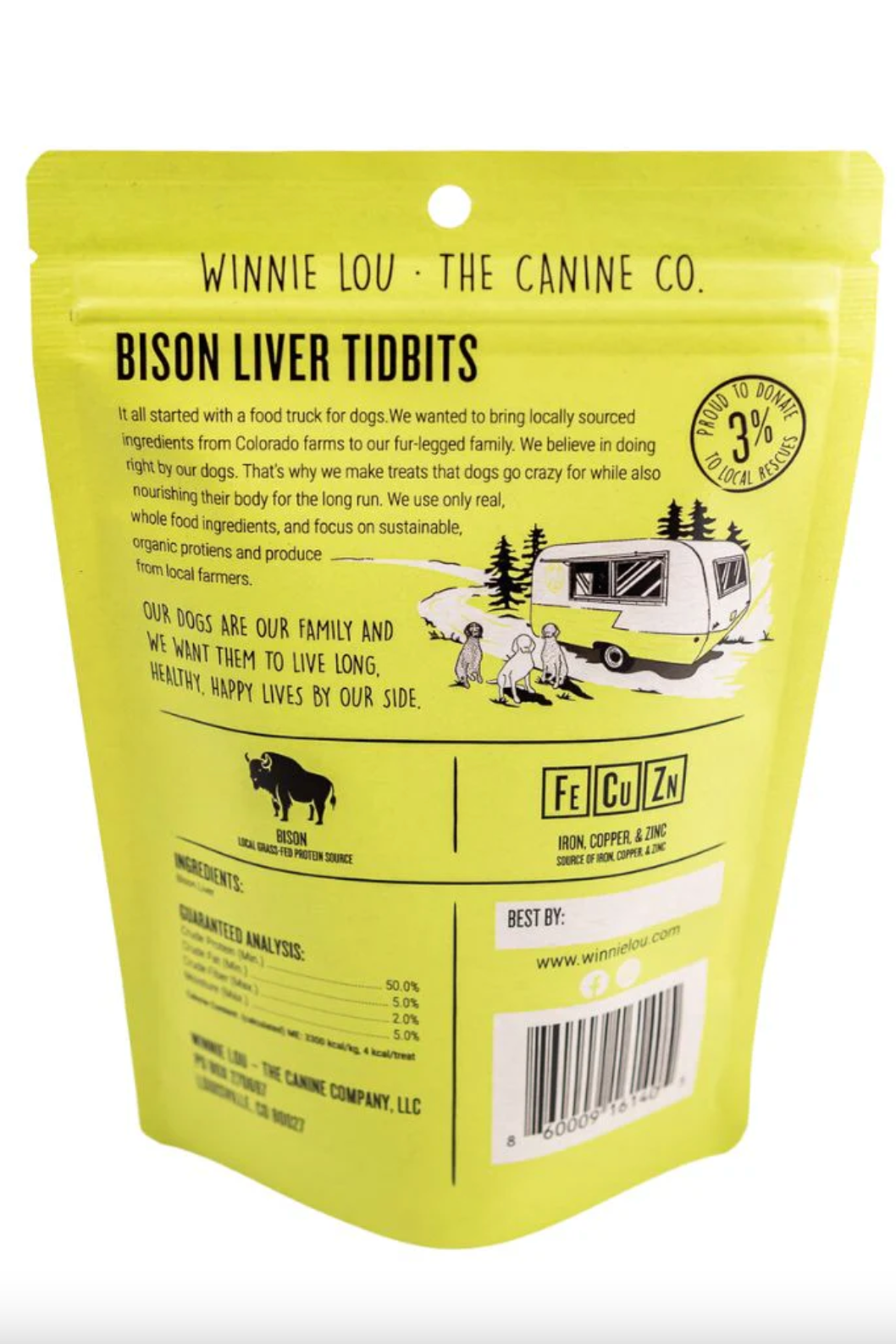 WINNIE LOU - Bison Liver Tidbits