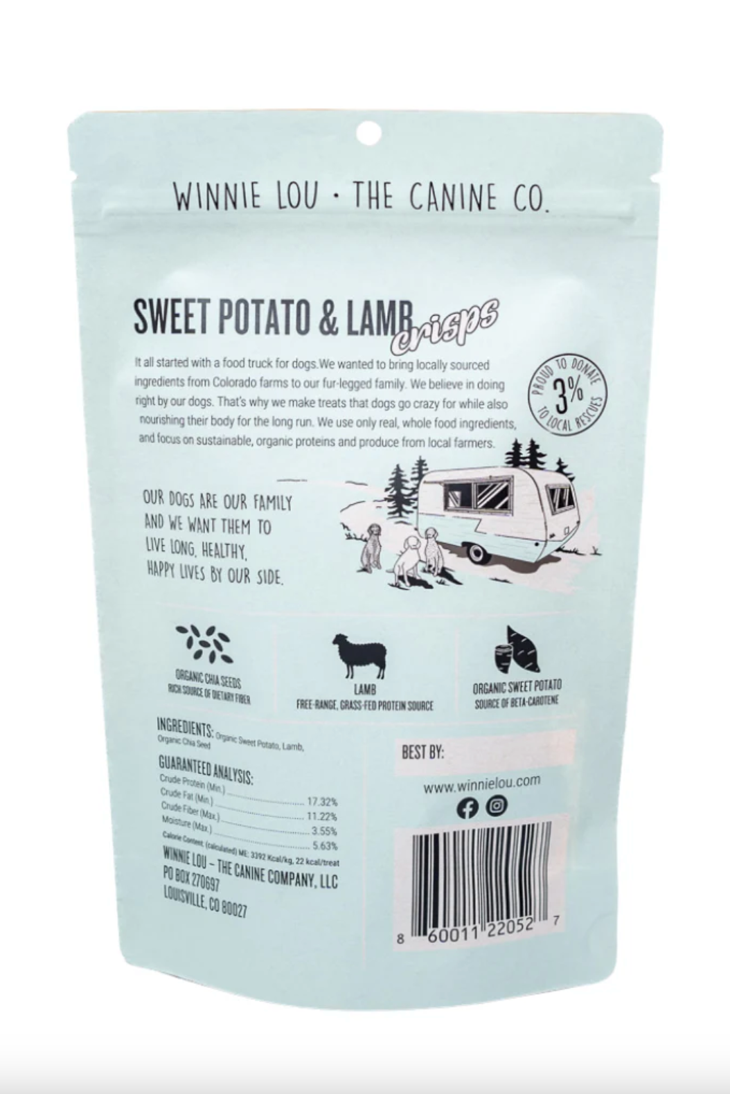 WINNIE LOU - Sweet Potato & Lamb Crisps