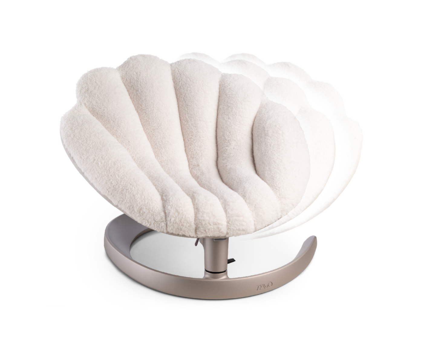 TAVO - Shell Pet Bed And Swaying Lounger in Latte