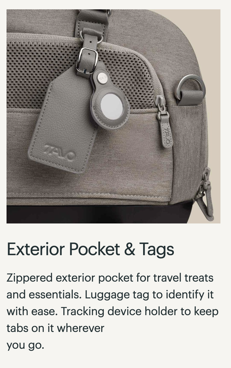 TAVO - Dupree + Roscoe Pet Travel System