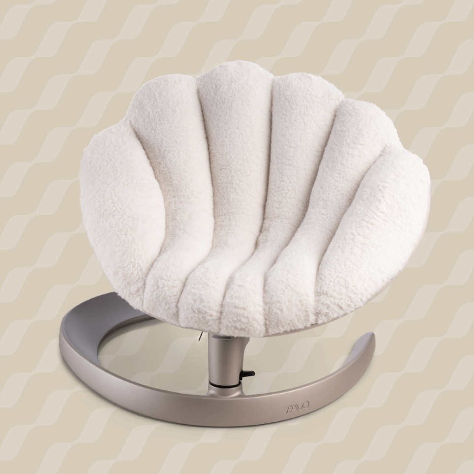 TAVO - Shell Pet Bed And Swaying Lounger in Latte