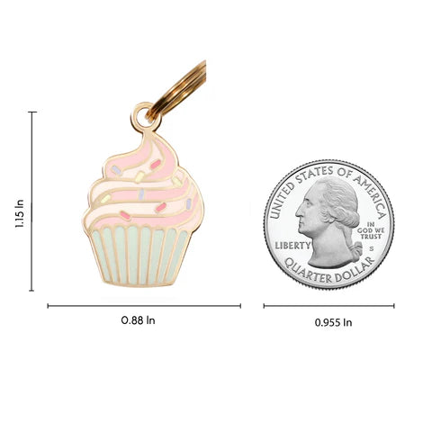 Pet ID Tag - Cupcake