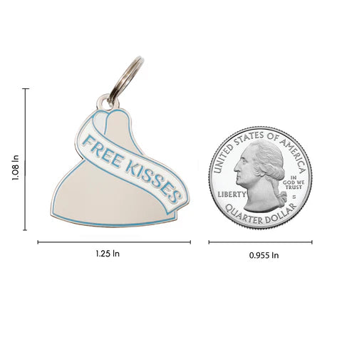 Pet ID Tag - Free Kisses