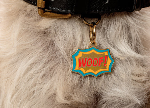 Pet ID Tag - Woof!