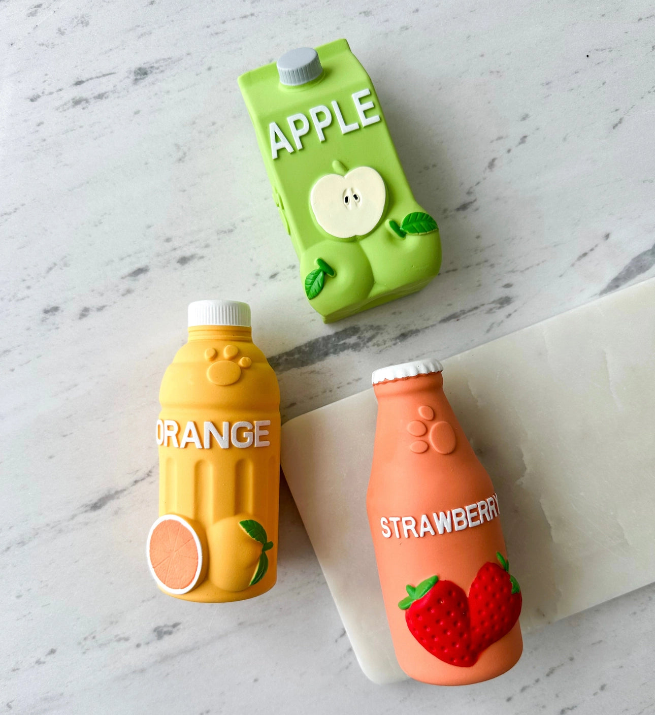 Trio of Squeaker Toys - Squeaky Sips