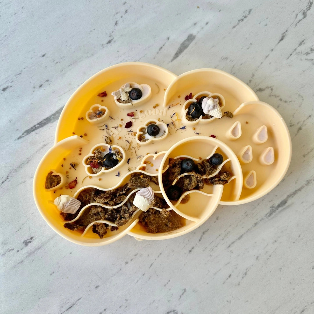 Cloud Slow Feeder Bowl - Clementine