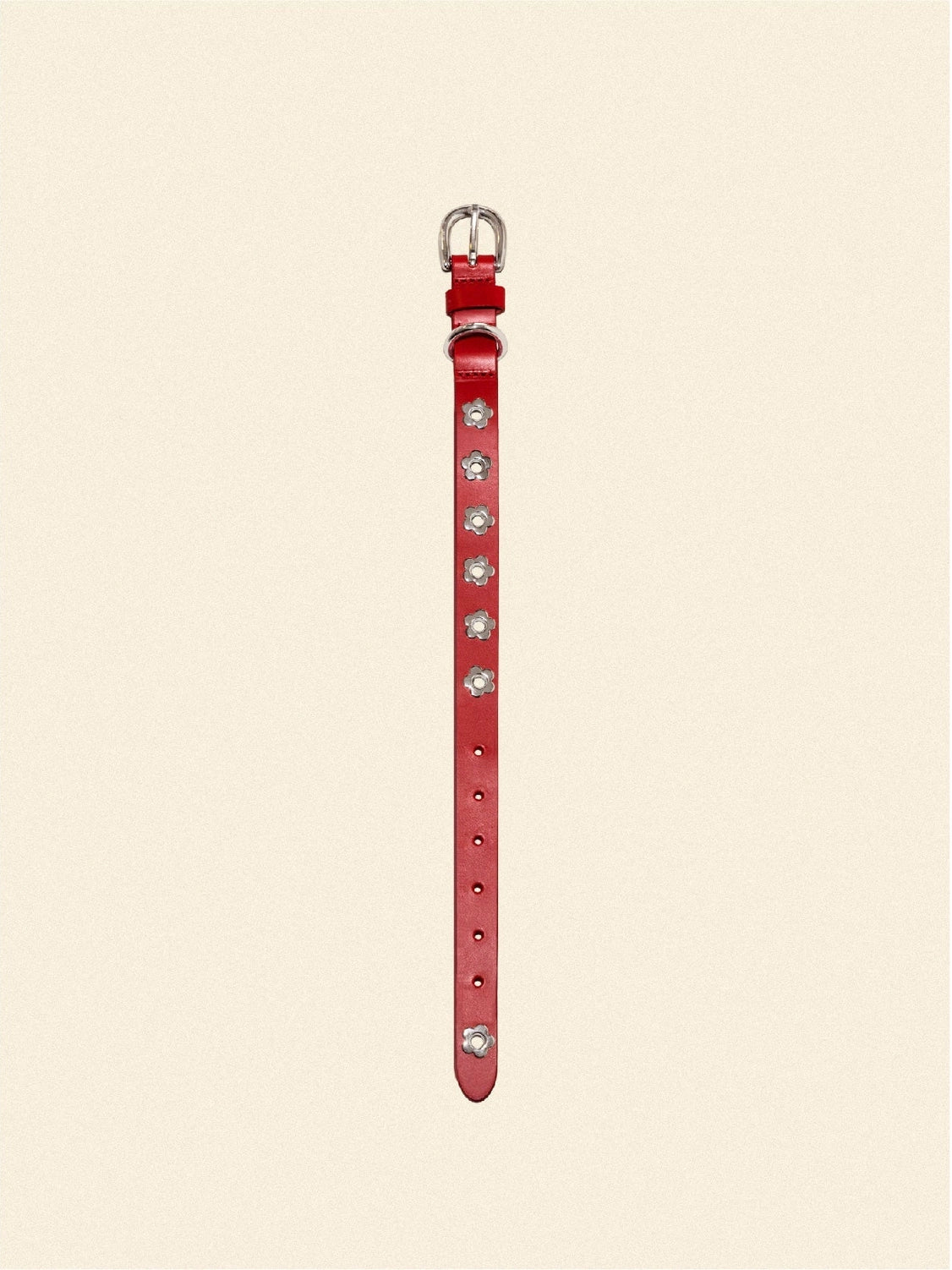 Flower Power Leather Collar