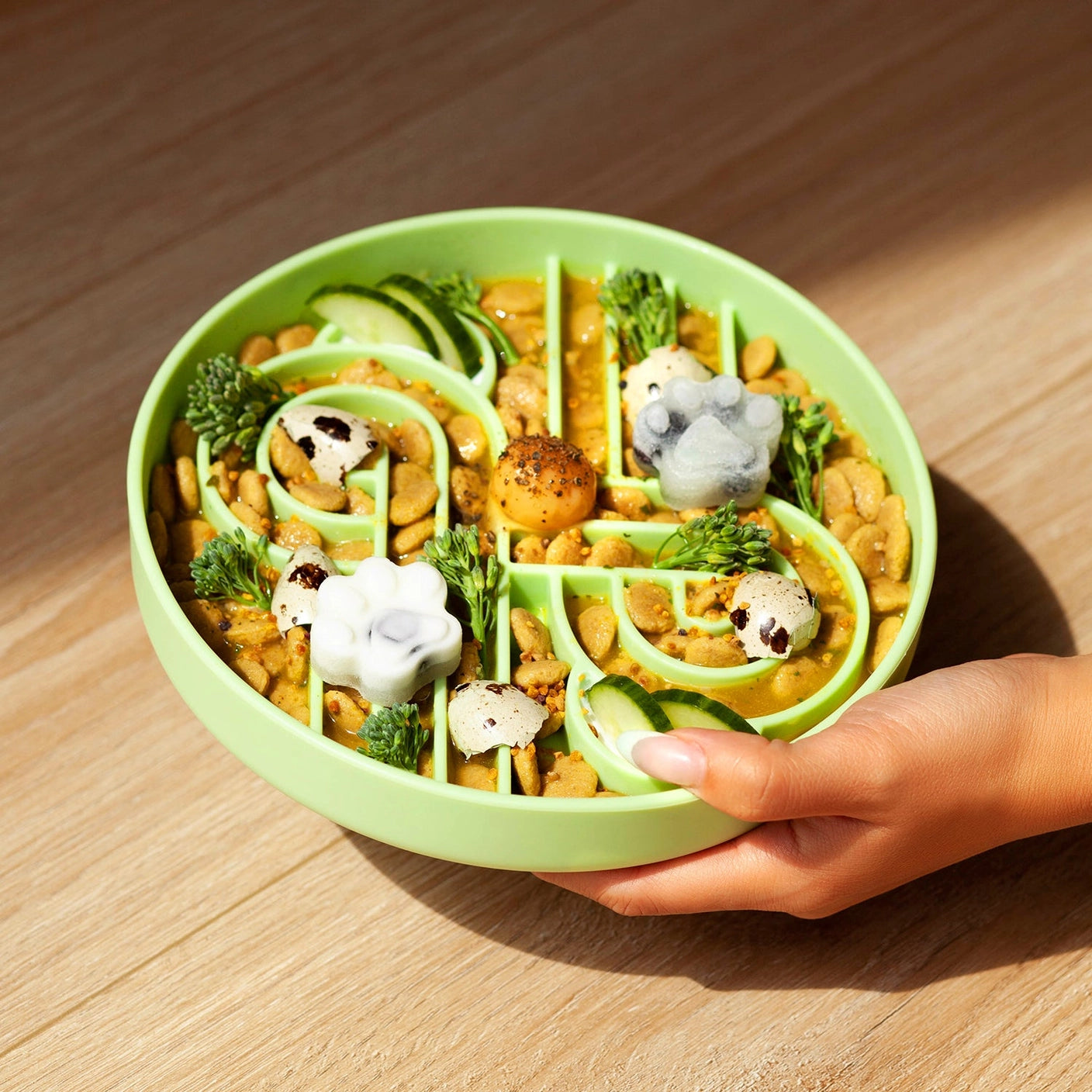 Zoomies Slow Feeder Bowl - Honeydew