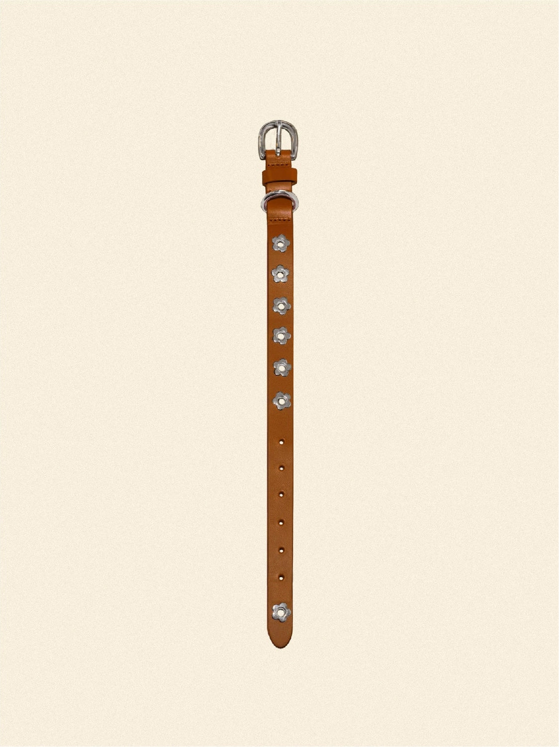 Flower Power Leather Collar