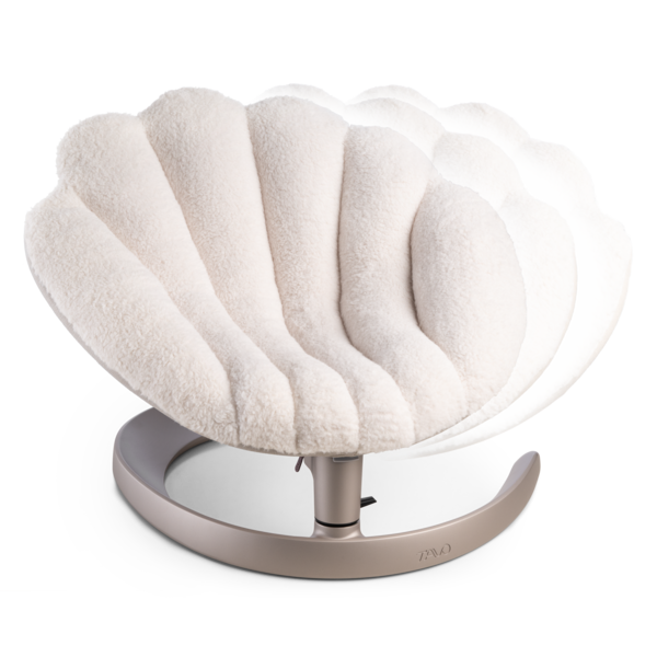 TAVO - Shell Pet Bed And Swaying Lounger in Latte
