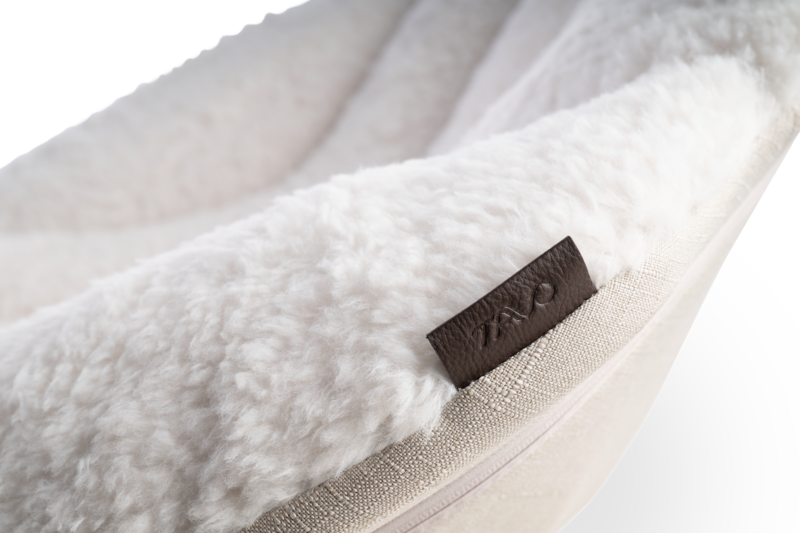 TAVO - Shell Pet Bed And Swaying Lounger in Latte