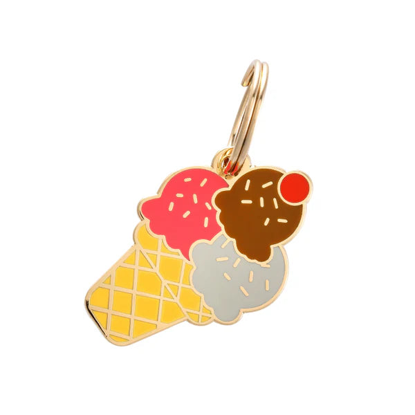 Pet ID Tag - Ice Cream