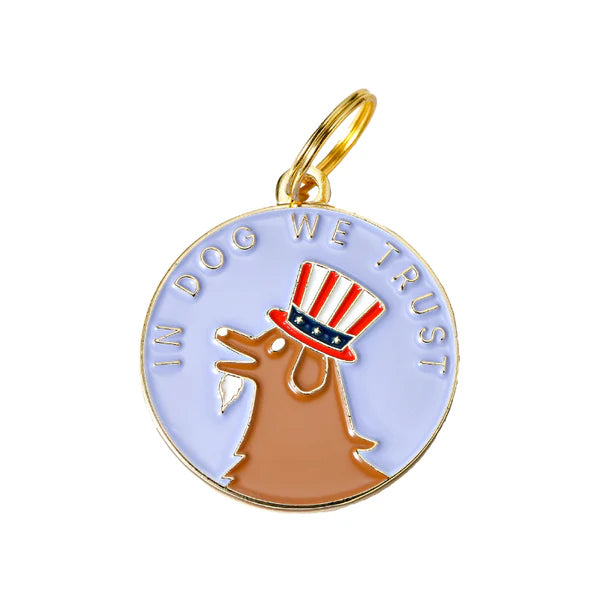 Pet ID Tag - In DOG We Trust