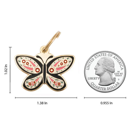 Pet ID Tag - Butterfly